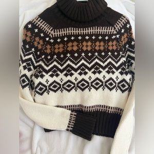 Brown Turtle Neck